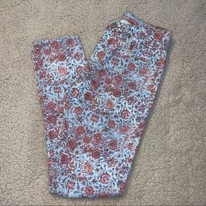 BDG High Rise Pants, 31W 30L, Floral Pattern